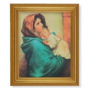 10" x 12" Gold Leaf Finish Beveled Frame with 8" x 10" Madonna of the Streets Textured Art