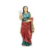 4" Cold Cast Resin Hand Painted Statue of Saint Agatha in a Deluxe Window Box