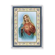 Immaculate Heart of Mary Gold Embossed Magnetic Frame with Easel Inc. of 4