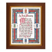 10 1/2" x 12 1/2" Walnut Finish Beveled Frame with 8" x 10" Irish Blessing Textured Art 10 1/2" x 12 1/2" Walnut Finish Beveled Frame with 8" x 10" Irish Blessing Textured Art