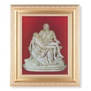 10 1/4" x 12 1/4" Satin Gold Frame with an 8" x 10" The Pieta Print