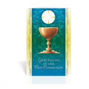 10pk - Chalice with Host First Communion Greeting Card  Sold in Inc. of 10
