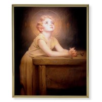 8" x 10" Gold Plaque Frame with a Chambers: Thy Will be Done Print