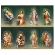 Assorted Subjects Silver Stamped 8-Up Micro-Perf