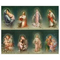 Assorted Subjects Silver Stamped 8-Up Micro-Perf