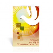 10pk - Holy Spirit Confirmation Greeting Card with a Sun Background  Sold in inc of 10