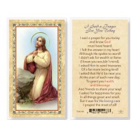 25pk - I Said A Prayer For You Today Gold Stamped Laminated Holy Card  Pk 25