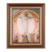 11 1/2" x 13 1/2" Cherry Frame with Gold Trim with an 8" x 10" Transfiguration of Christ Print