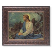 11 1/4" x 13 1/4" Art Deco Frame with an 8" x 10" Meditation in the Garden Print