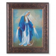 11 1/4" x 13 1/4" Art Deco Frame with an 8" x 10" Our Lady of Grace Print