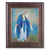 11 1/4" x 13 1/4" Art Deco Frame with an 8" x 10" Our Lady of Grace Print