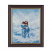 10" x 12" Walnut Frame with Gold Inside Lip and a 8" x 10" Welcome Home/Reunion Print