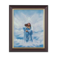 10" x 12" Walnut Frame with Gold Inside Lip and a 8" x 10" Welcome Home/Reunion Print