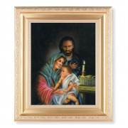 10 1/4" x 12 1/4" Satin Gold Frame with an 8" x 10" Holy Family Print