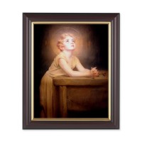 10" x 12" Walnut Frame with Gold Inside Lip and a 8" x 10" Chambers: Thy Will be Done Print