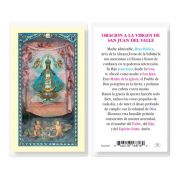 Virgin San Juan Card Spanish Holy Card