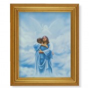 10" x 12" Gold Leaf Finish Beveled Frame with 8" x 10" Welcome Home- The Reunion Textured Art