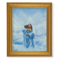 10" x 12" Gold Leaf Finish Beveled Frame with 8" x 10" Welcome Home- The Reunion Textured Art