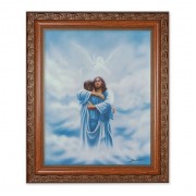 10" x 12" Ornate Wood Frame with an 8" x 10" Welcome Home-Reunion Print