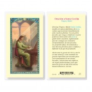 25pk - Oracion a Santa Cecilia Holy Card Pk 25