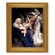 10" x 12" Gold Leaf Finish Beveled Frame with 8" x 10" Bouguereau: Heavenly Melodie Textured Art