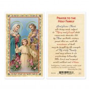 25pk - Holy Family  Gold Stamped Laminated Holy Card  Pk 25