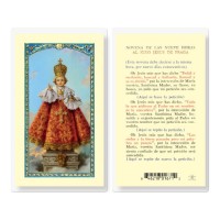 25pk - El Nino Jesus De Praga Laminated Holy Card Pk 25
