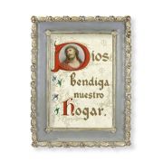 5 1/2" x 7 1/2" Rosebud Frame with House Blessing Print in Spanish
