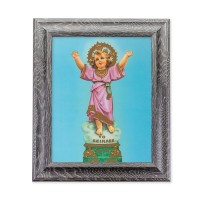 10 1/2" x 12 1/2" Grey Oak Finish Frame with an 8" x 10" Divino Nino Print