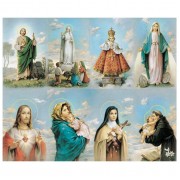 Series Assorted Eight-Up Micro Perforated Bulk Prayer-Cards  - 125 sheets (1000 total cards)