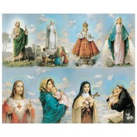 Series Assorted Eight-Up Micro Perforated Bulk Prayer-Cards  - 125 sheets (1000 total cards)