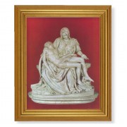 10" x 12" Gold Leaf Finish Beveled Frame with 8" x 10" The Pieta Textured Art
