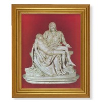 10" x 12" Gold Leaf Finish Beveled Frame with 8" x 10" The Pieta Textured Art