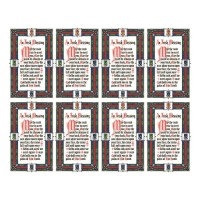 Aurora Irish Blessing Eight-Up Micro Perforated Bulk Prayer-Cards  - 125 sheets (1000 total cards)