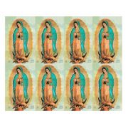 Aurora Our Lady of Guadalupe Eight-Up Micro Perforated Holy Cards