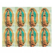 Aurora Our Lady of Guadalupe Eight-Up Micro Perforated Bulk Prayer-Cards  - 125 sheets (1000 total cards)