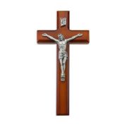 10" Two Tone Cross with Fine Pewter Corpus