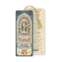10pk - Our Lady Of The Rosary Laminated Bookmark (Sold in Inc of 10)