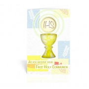 10pk - Chalice First Communion Greeting Card.  Sold in Inc. of 10