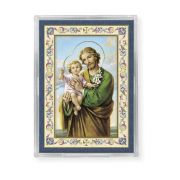 Saint Joseph Gold Embossed Magnetic Frame with Easel Inc. of 4