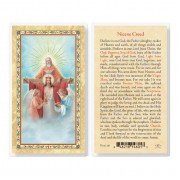 25pk - Nicene Creed   Gold Stamped Laminated Holy Card  Pk 25