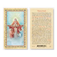 25pk - Nicene Creed   Gold Stamped Laminated Holy Card  Pk 25