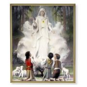 8" x 10" Gold Plaque Frame with a Chambers: Our Lady of Fatima Print