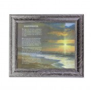 10 1/2" x 12 1/2" Grey Oak Finish Frame with an 8" x 10" Footprints Print 10 1/2" x 12 1/2" Grey Oak Finish Frame with an 8" x 10" Footprints Print
