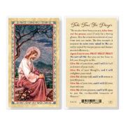 Take Time For Prayer Laminated Holy Card. Inc. of 25