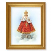 10" x 12" Gold Leaf Finish Beveled Frame with 8" x 10" Infant of Prague Textured Art