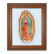10" x 12" Ornate Wood Frame with an 8" x 10" Our Lady of Guadalupe Print