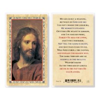 25pk - My Life Is A Weaving Gold Stamped Laminated Holy Card  Pk 25