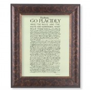 11 1/4" x 13 1/4" Art Deco Frame with an 8" x 10" Go Placidly Print