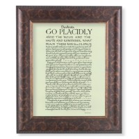 11 1/4" x 13 1/4" Art Deco Frame with an 8" x 10" Go Placidly Print
